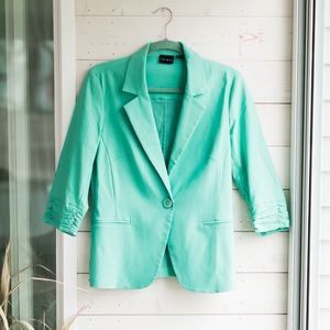Teal blazer